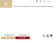 Tablet Screenshot of hotel-sonnblick.at